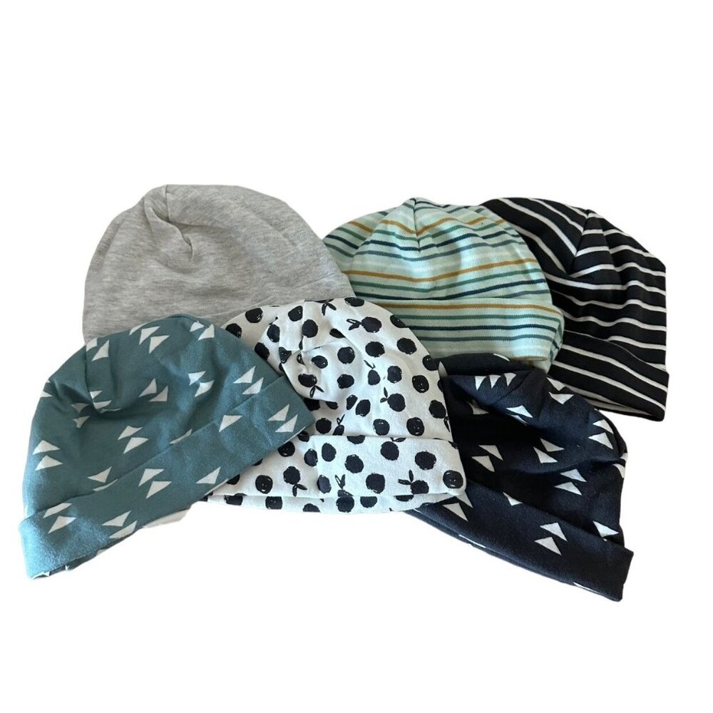 Tea Collection Baby Hats Set Of 6 Size 3-6 Months